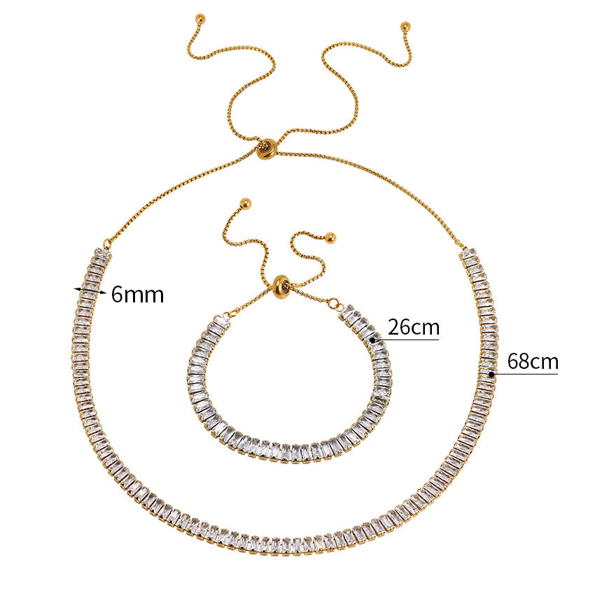 Wholesale Hip Hop Micropaved Single Row Cubic Zirconia Bracelet