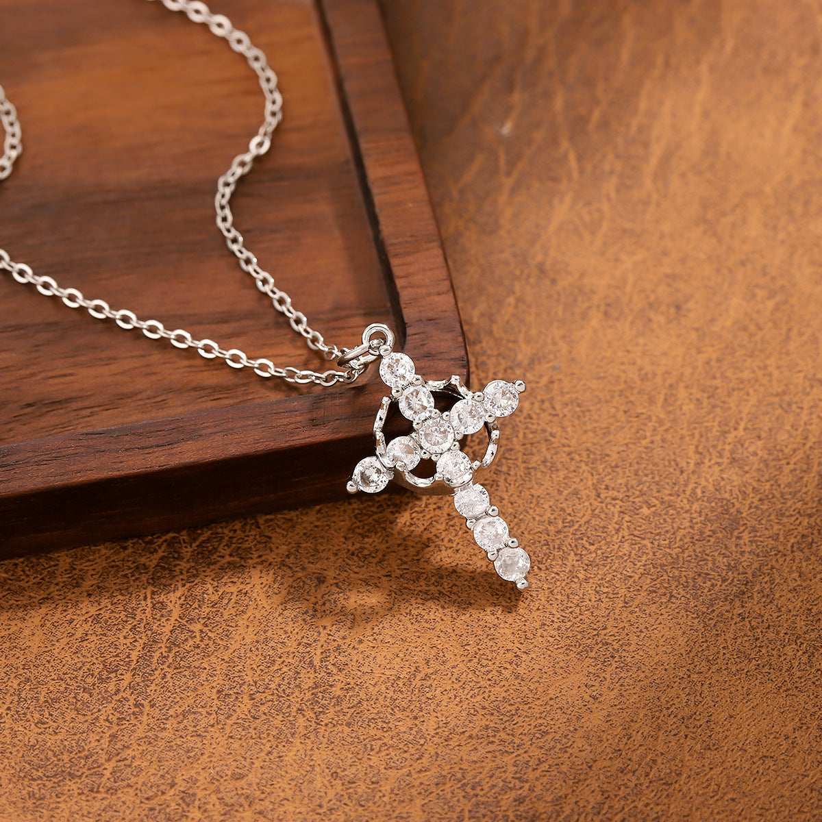 Wholesale  titanium steel cross necklace