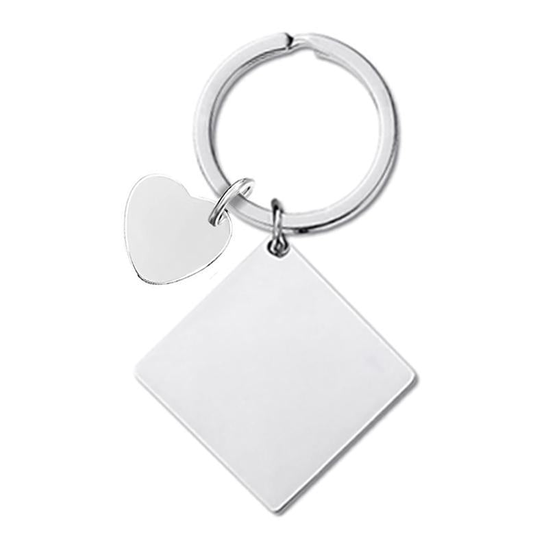 Wholesale Square Metal Keychain