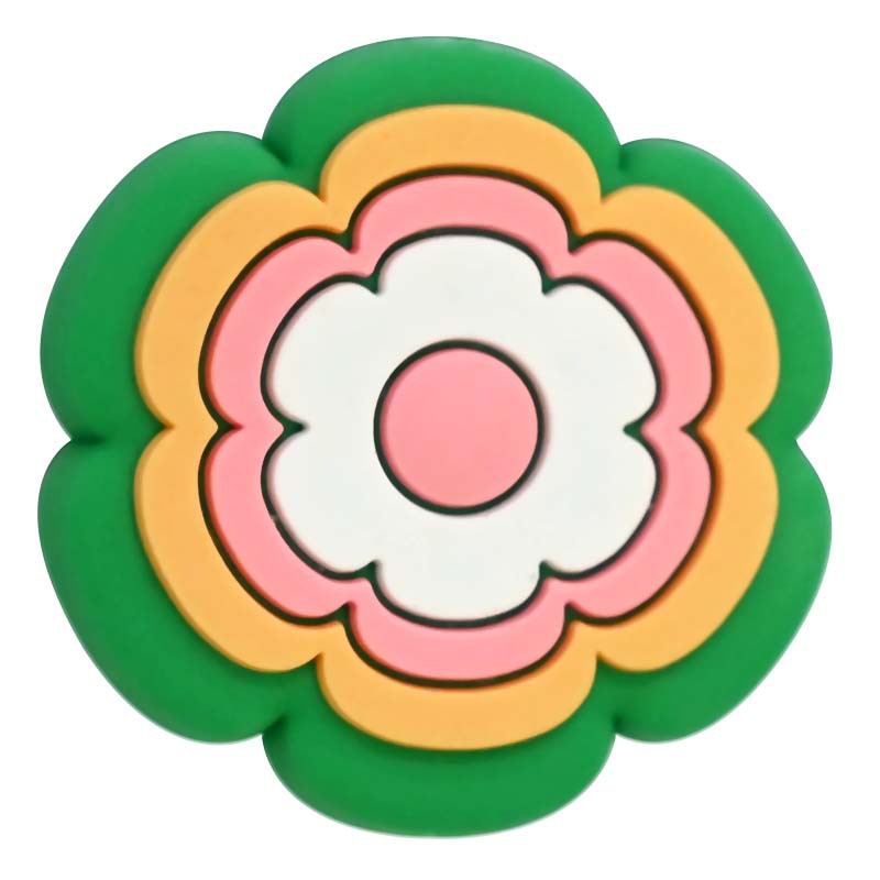 Wholesale Random 100pcs Colored Flower Shaped Focal Beads