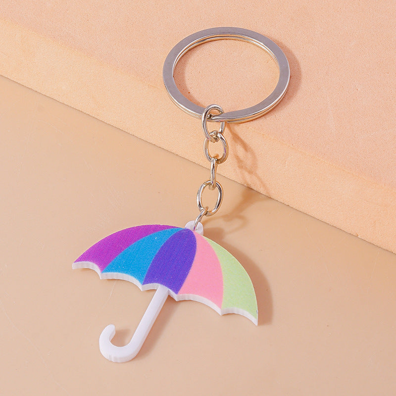 Wholesale Animal Umbrella Love Cartoon Cute Tiger Dinosaur Acrylic Keychain