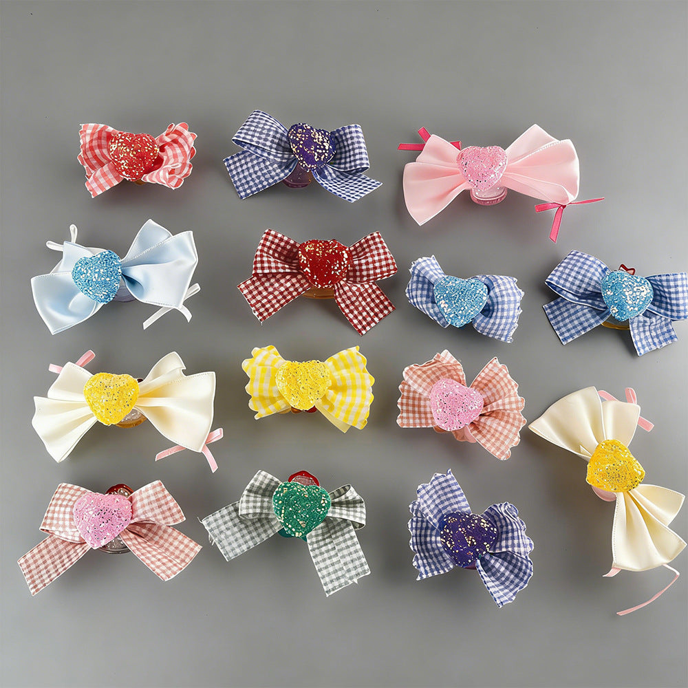 Wholesale 10pcs Bow with Heavy Acrylic Beads
