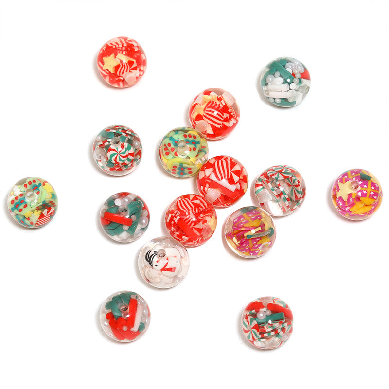 Wholesale 10pcs/pack Christmas snowflake  Acrylic Beads