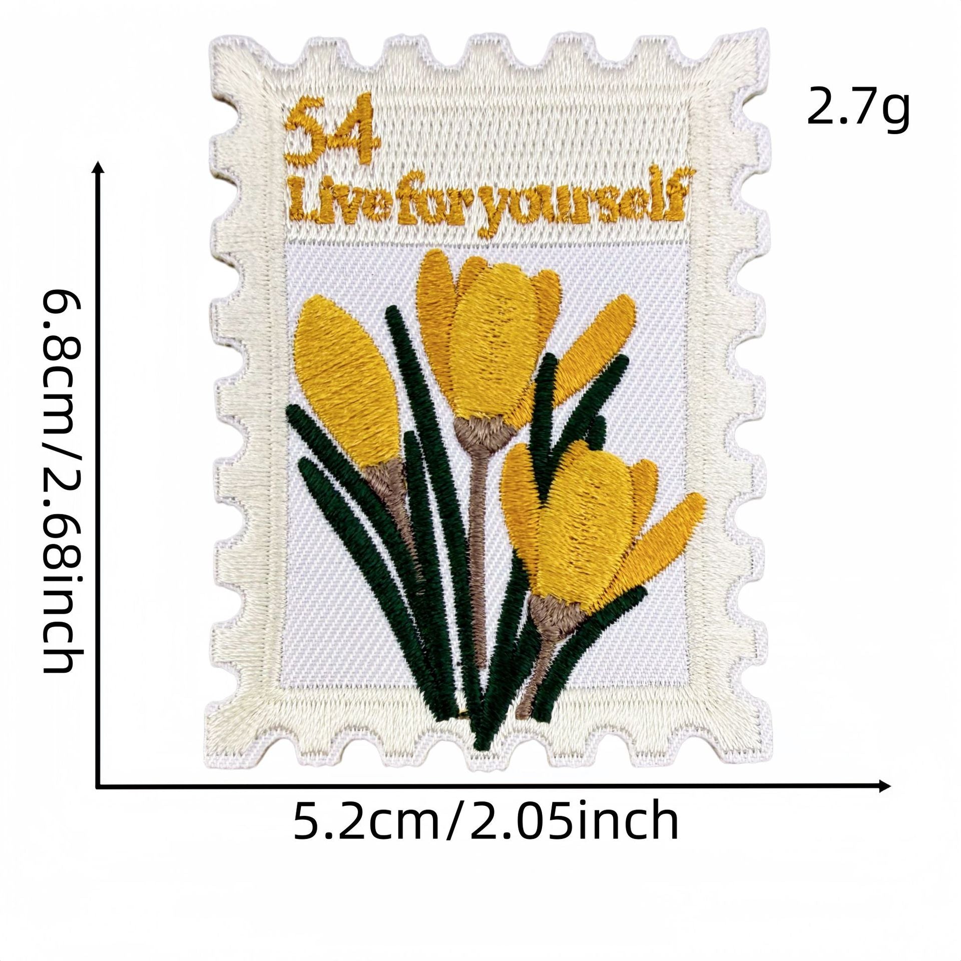 Wholesale Retro Floral Embroidery Patches Stamp Design Square Badges Set Of 8 Sew On Applique For Clothing DIY Home Decor