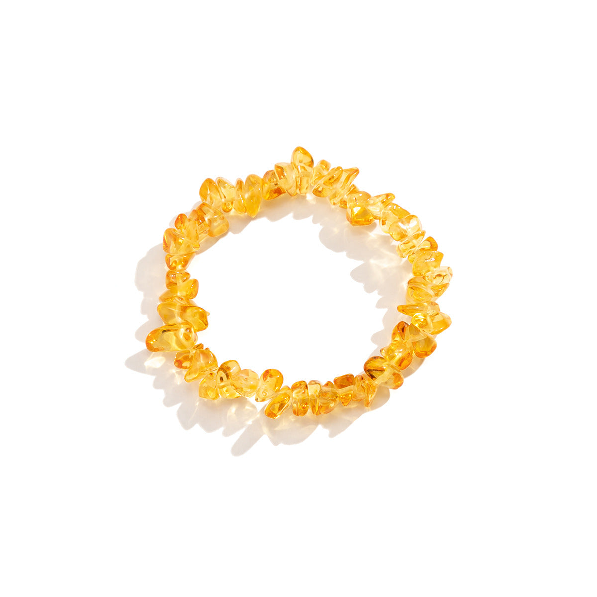 Wholesale Irregular Geometric Colored Crushed Stone Bracelet