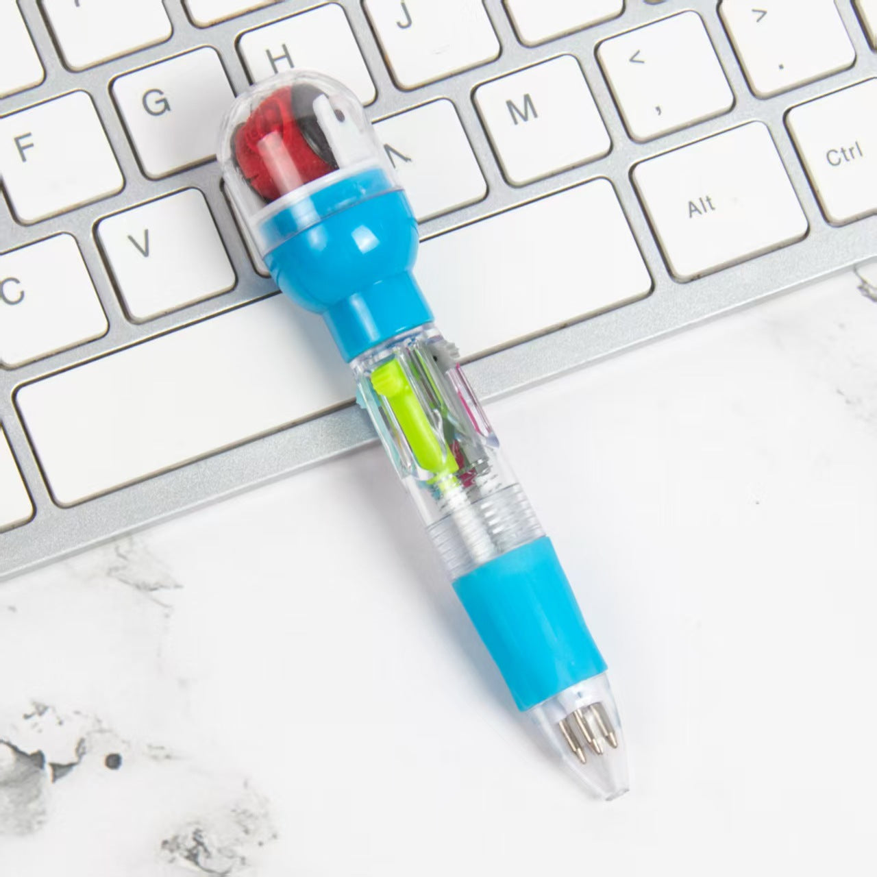 Wholesale 2pcs Creative Mini Roller Seal Short Four Color Pen