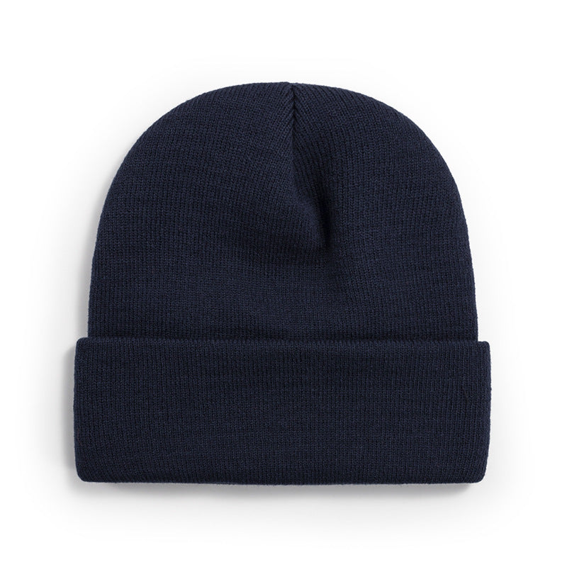 Wholesale All-match Solid Color Wool Knitted Hat