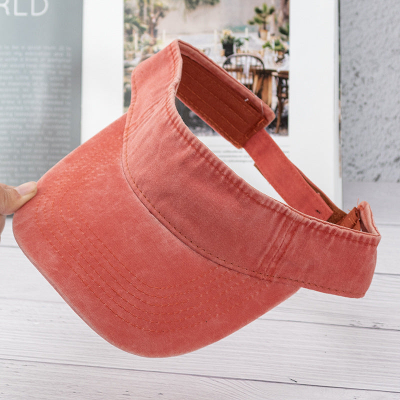 Wholesale Washed hollow hat summer outdoor sports breathable retro old baseball cap