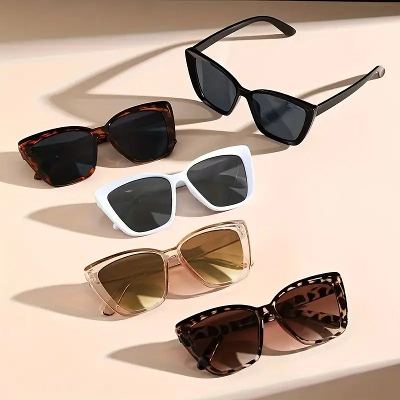 Wholesale Concave shape large frame cat eye sunglasses sun glasses hollow legs large square frame