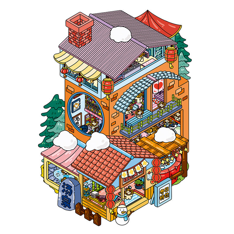 Wholesale 3D Landscape House Decompression Storage Game Stickers