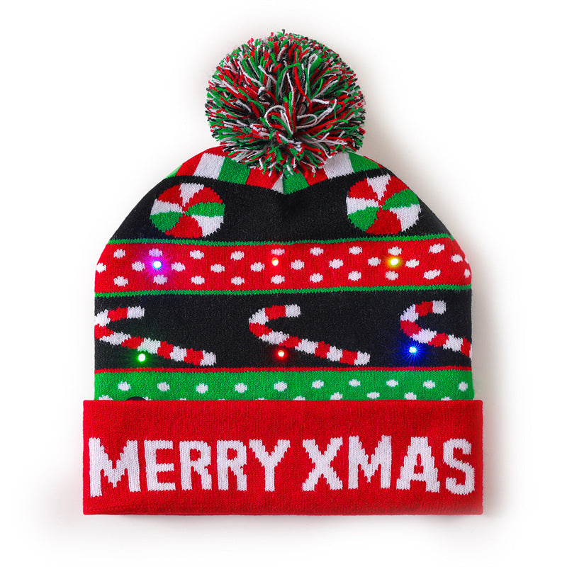 Wholesale Christmas hat  colorful woolen hat