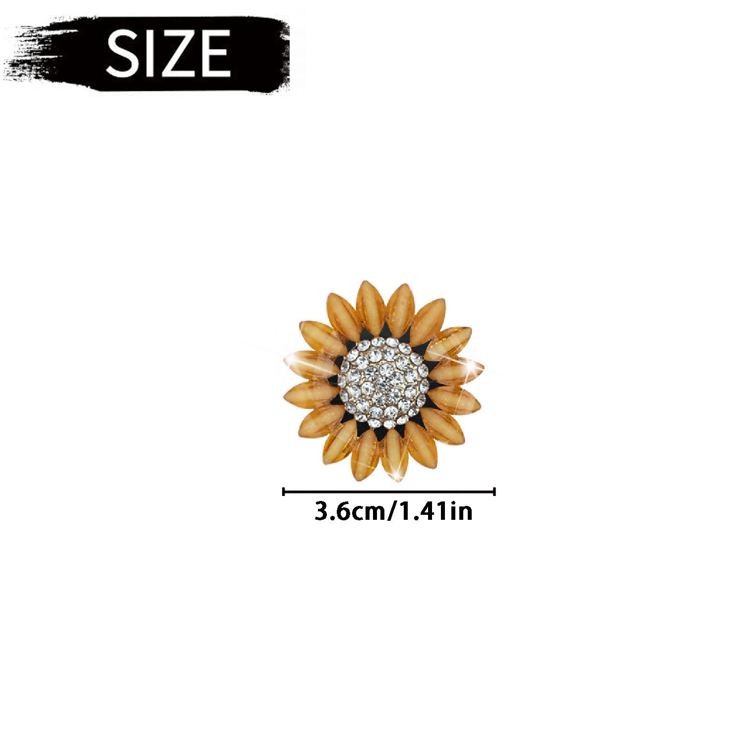 Wholesale Rhinestone Sunflower Car Air Vent Perfume Aromatherapy Clip Sunflower Car Air Conditioning Decoration Supplies