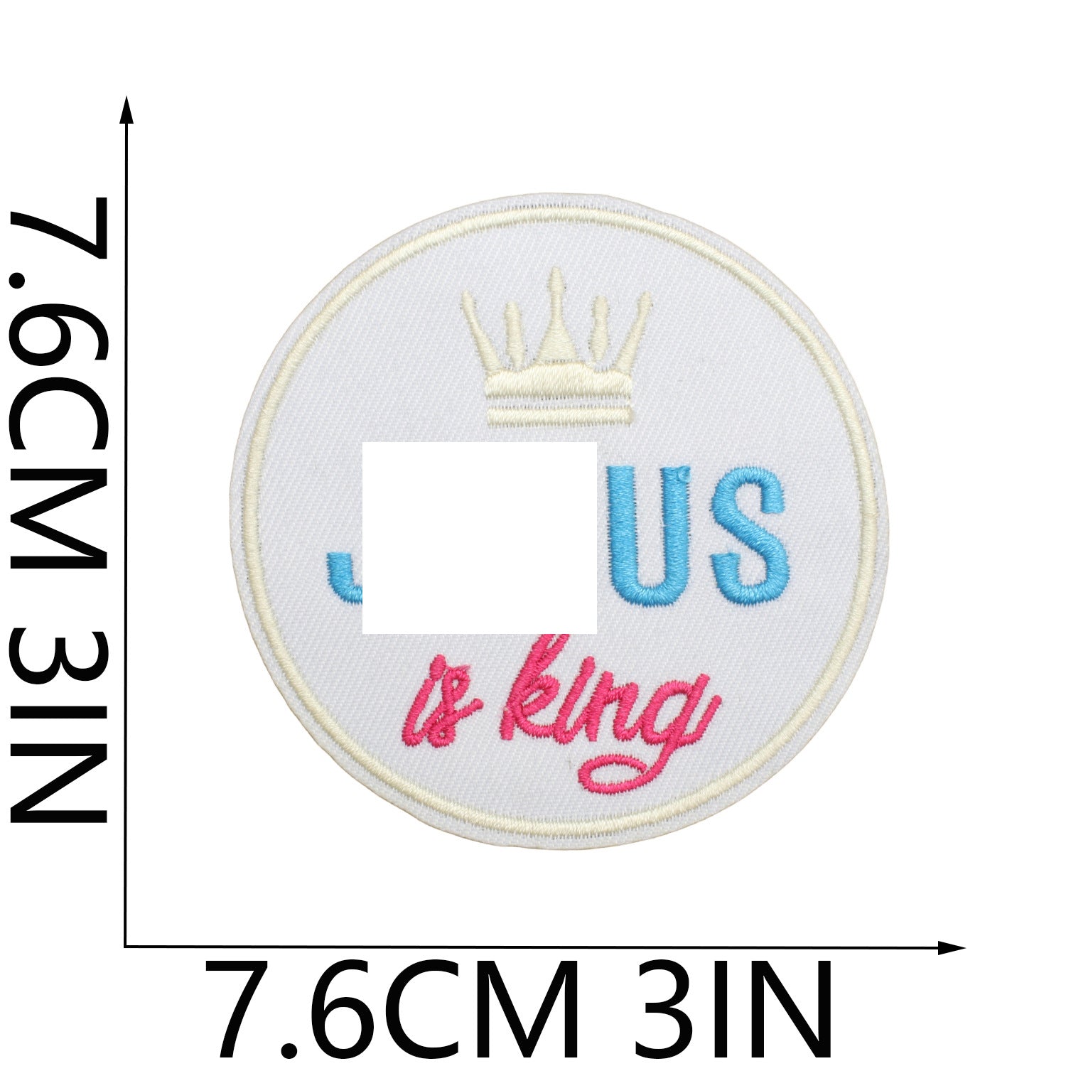 Wholesale God' s Will Embroidered Cloth Patch Bag Decoration Holy Gold  DIY Patches