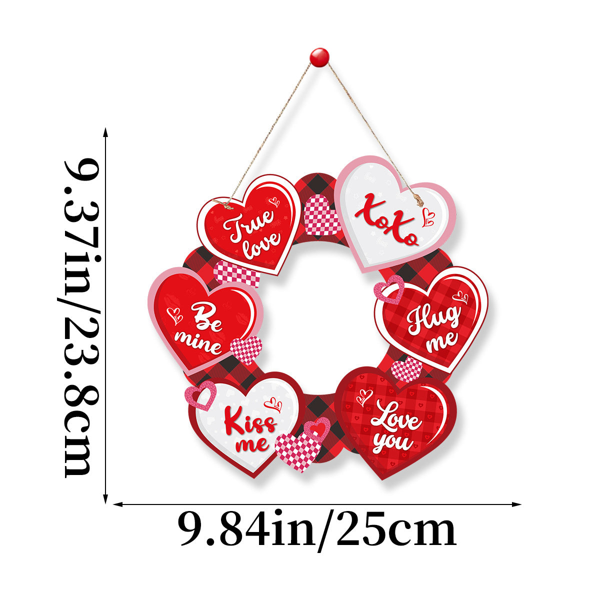 Wholesale of Paper Valentine's Day Party Decorations, Love Signs, Happy Valentine's Day House Signs