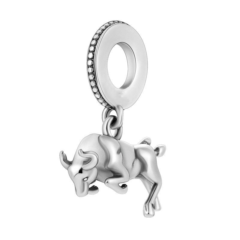 Wholesale Silver plated bead cute animal bracelet Charms