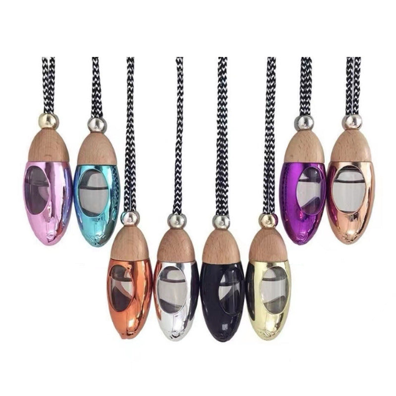 Wholesale Drop-shaped Essential Oil Car Glass Aromatherapy Pendant