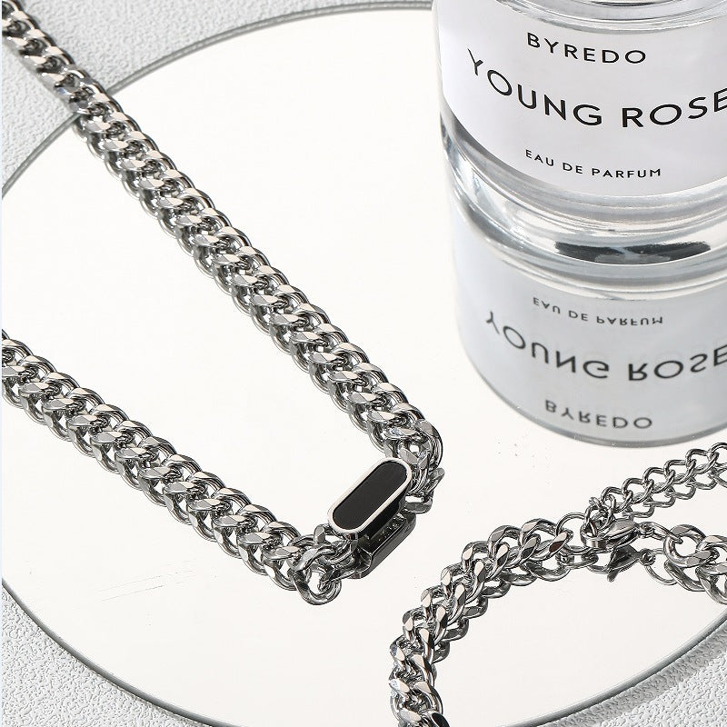 Wholesale Multicolor Shell Titanium Steel Cuban Chain