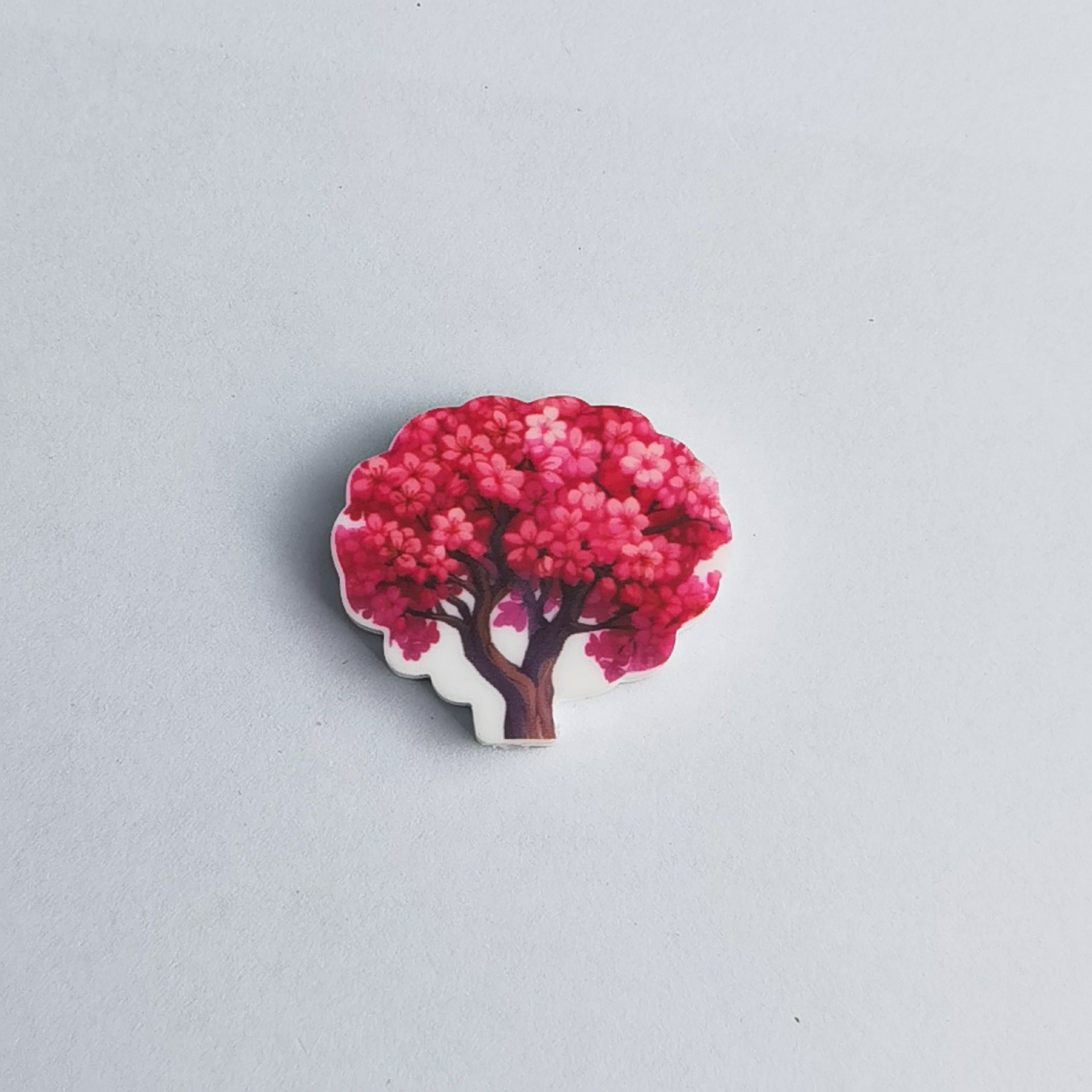 Wholesale 30pcs Colorful and diverse tree shaped flower printing Focal Beads