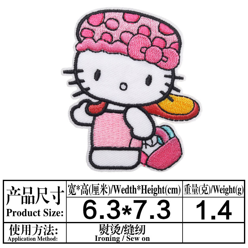 Wholesale DIY patchs cute cat patch children' s clothing bag OLY Exclusive