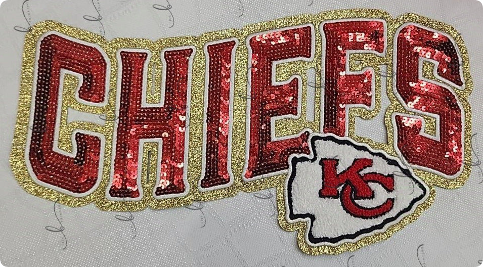 Wholesale Football Team Sequin Logo Patches Stylish Embroidered Applique For ets Boutique DIY Supply OLY Exclusive
