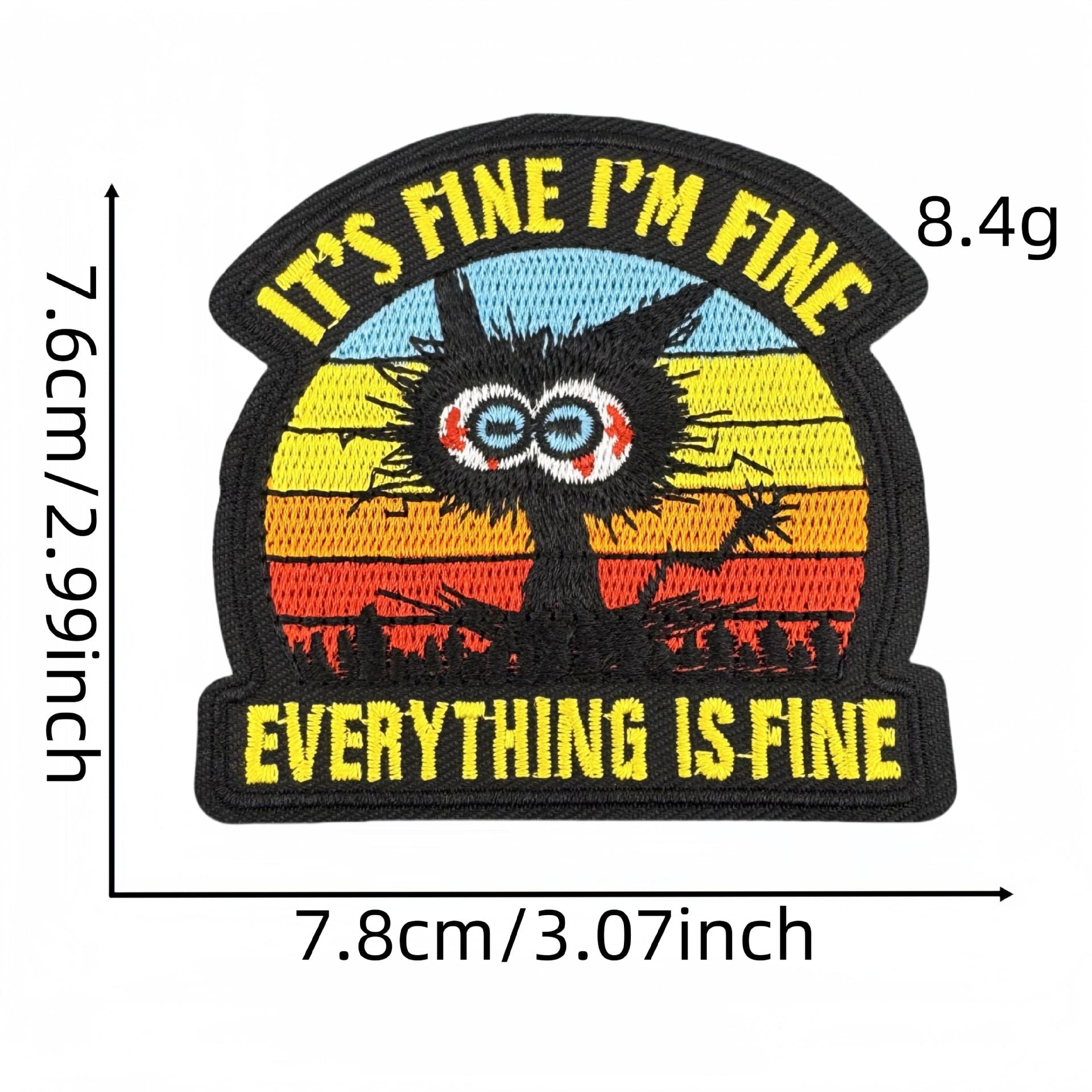 Wholesale Cartoon Fun Quirky Style English Letter Animal Character Velcro Badge Patch