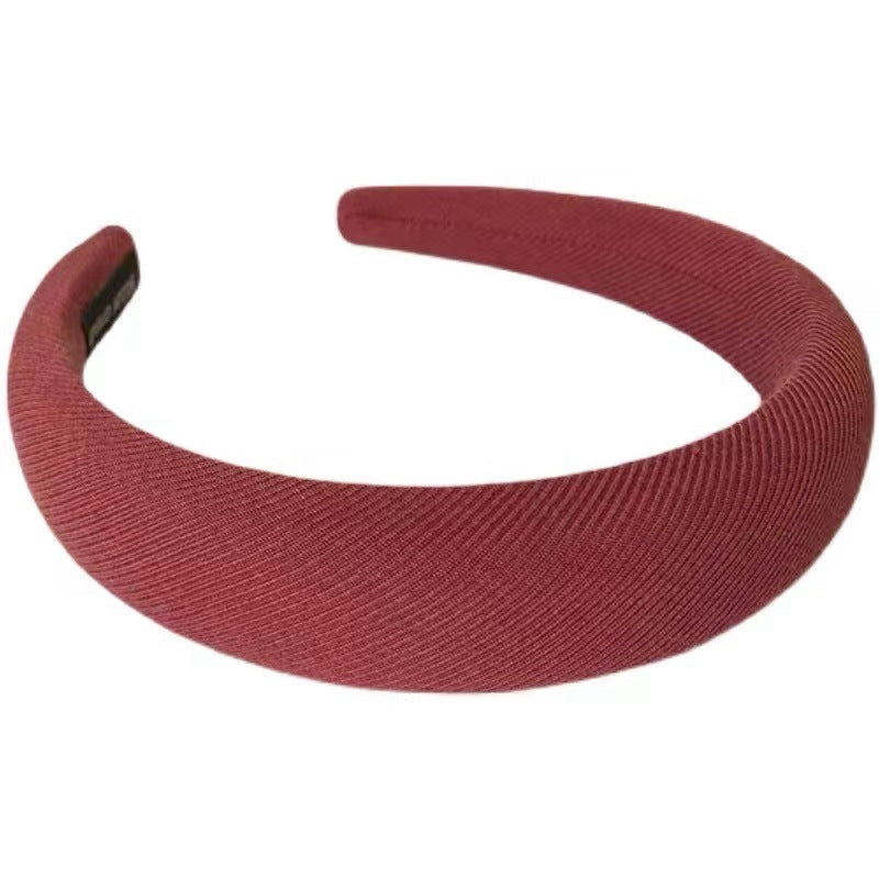 Wholesale Retro Pink Sponge High Skull Headband