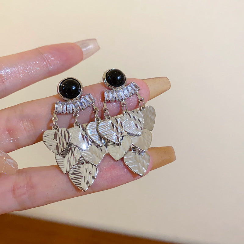 Wholesale Diamond Butterfly Flower Five Pointed Star Tassel Alloy Earrings