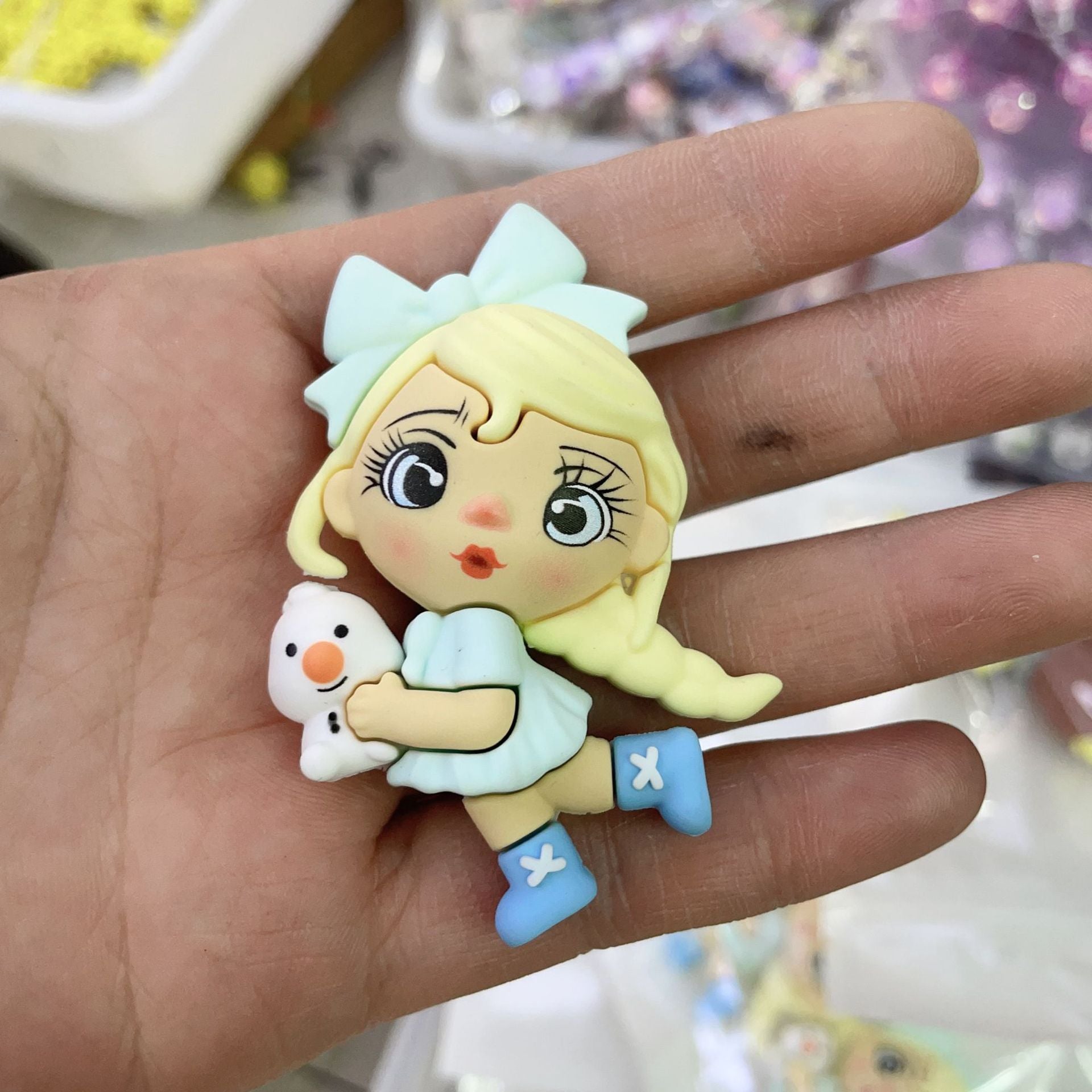 Wholesale Mixed batch live streaming hot selling soft rubber strawberry little girl DIY bead OLY Exclusive