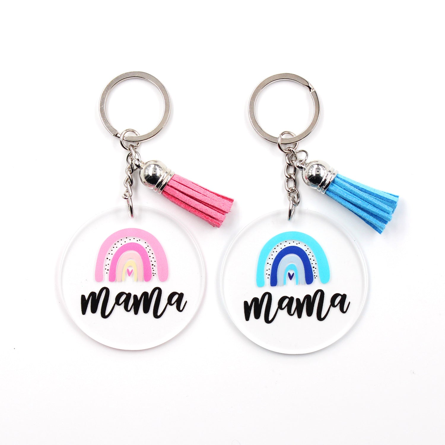 Wholesale MAMA Keychain Ladies Gift Glitter Acrylic Keychain