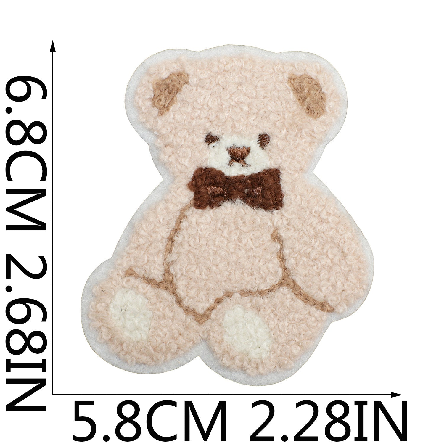 Wholesale Plush cartoon cute bear embroidery DIY Patches