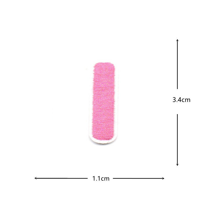 Wholesale Colorful numeric and English letters DIY Patches