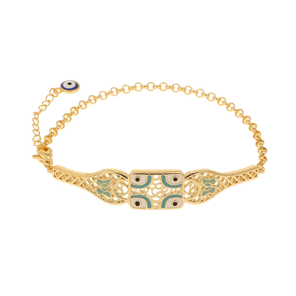 Wholesale Drip Oil Geometric Vintage Bracelet