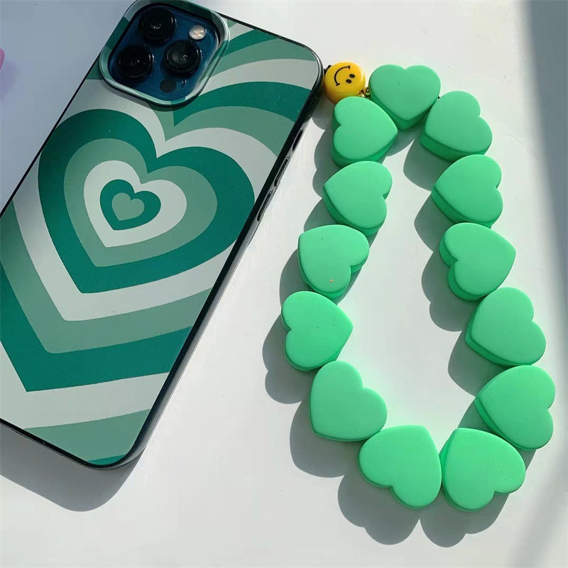 Wholesale Rose Red Love Resin Mobile Phone Lanyard