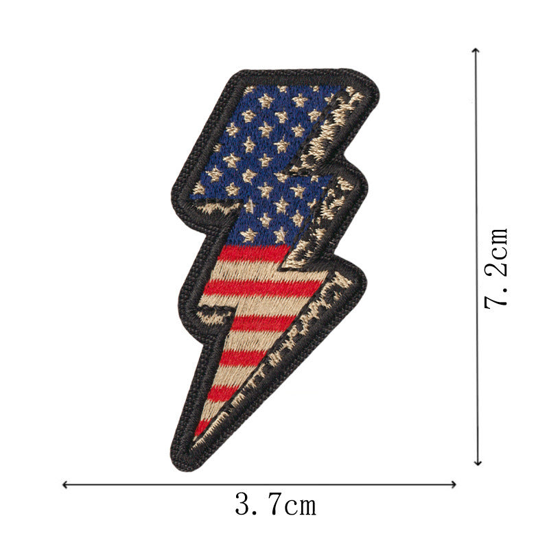 Wholesale Decorative Embroidered Patches 50 Piece Set With Liberty Bell Statue Of Liberty American Flag Design For Towels