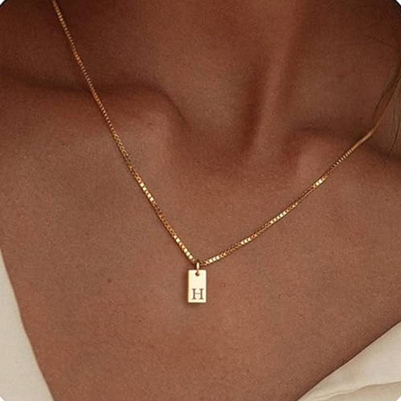 Wholesale Letter Stainless Steel Necklaces