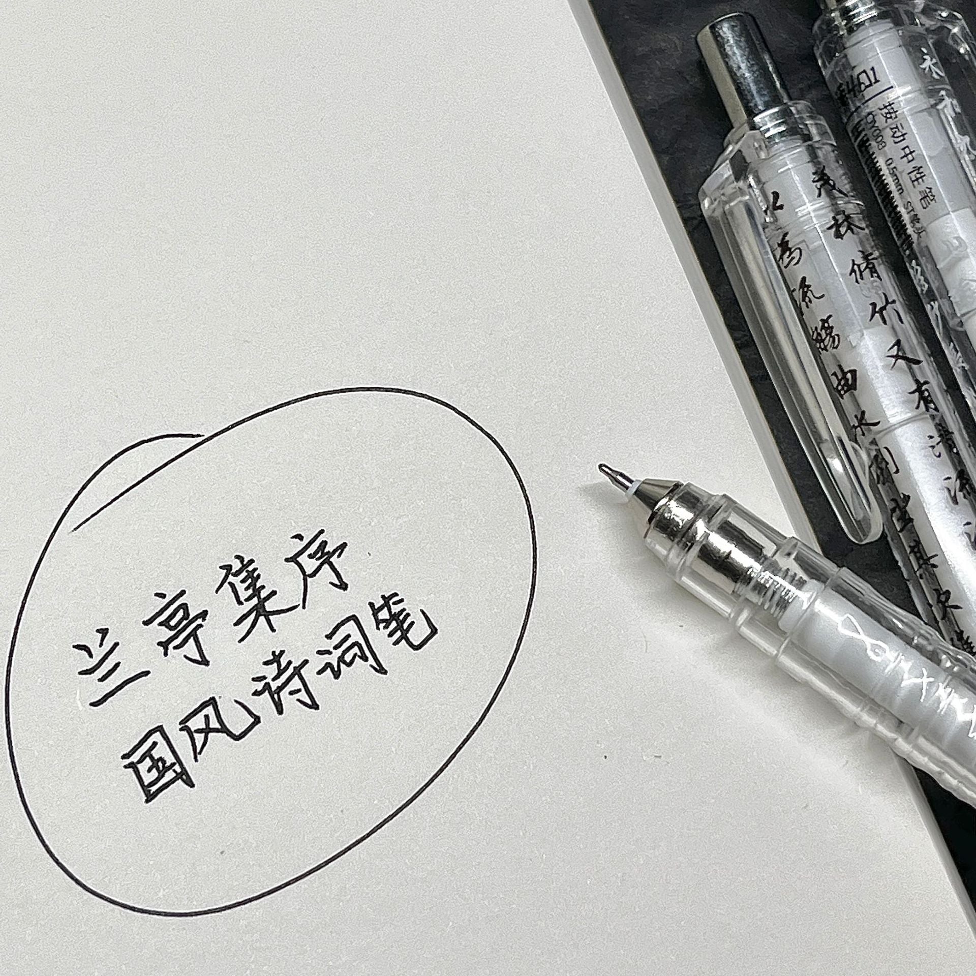 Wholesale Plastic Push Neutral Pens