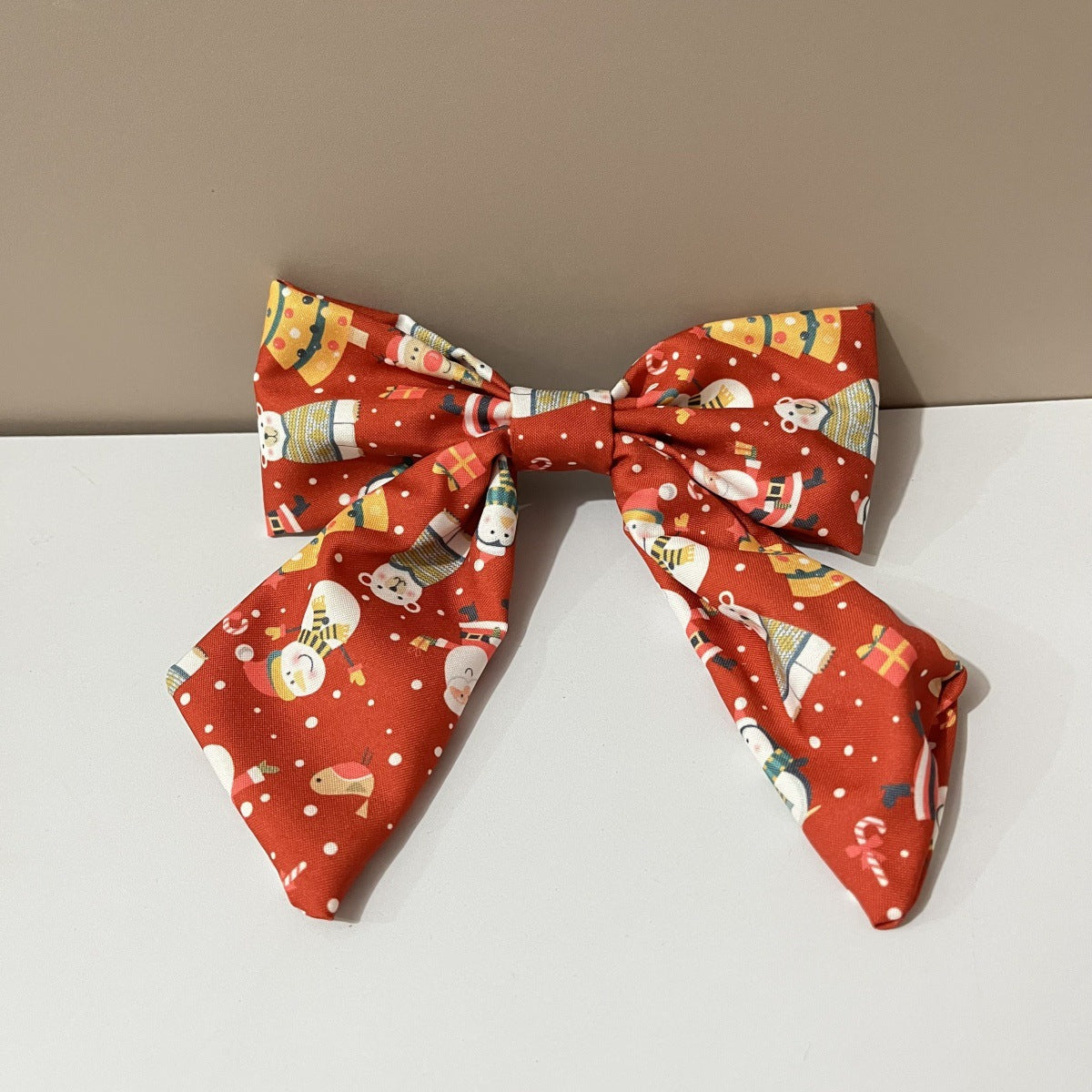 Wholesale Fabric knotted  green and red striped plaid solid color knotted wide-brimmed hairpin