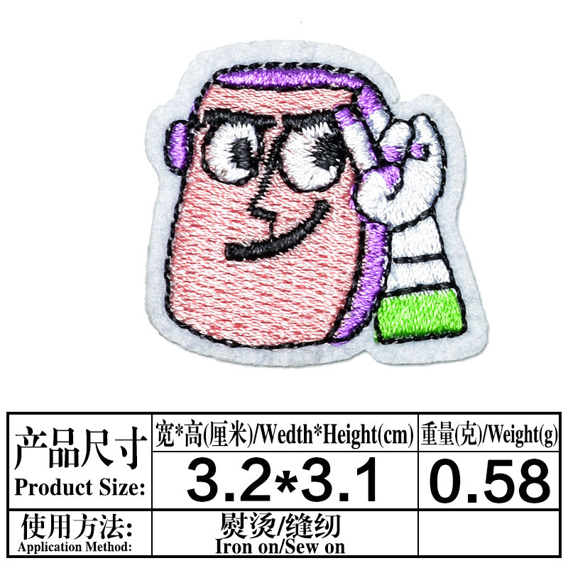Wholesale cartoon cloth stickers cute DIY patch OLY Exclusive