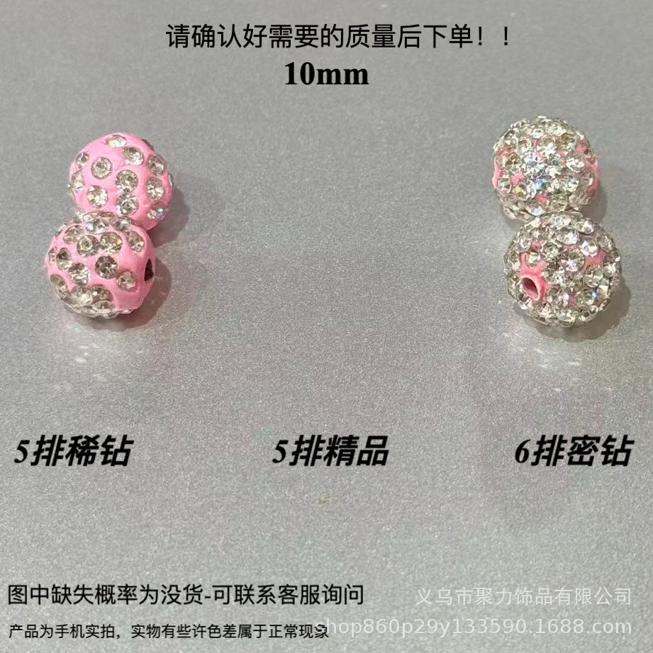 Wholesale 100pcs Polymer Clay Diamond Beads Loose Spacer Beads For DIY Jewelry Making Trendy Fashion Accessory For Resale