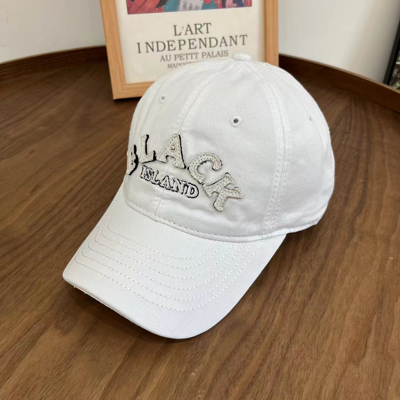 Carta de algodón al por mayor bordado Big Head Girth Men and Women Big Brim Baseball Cap