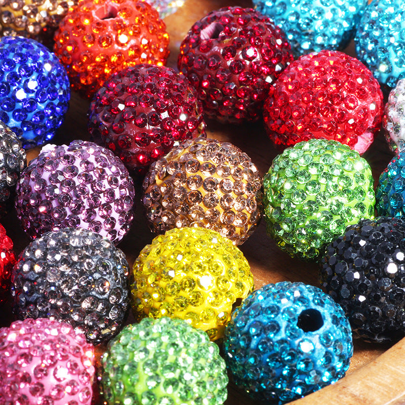 Wholesale 20pcs Soft ceramic colored round beads