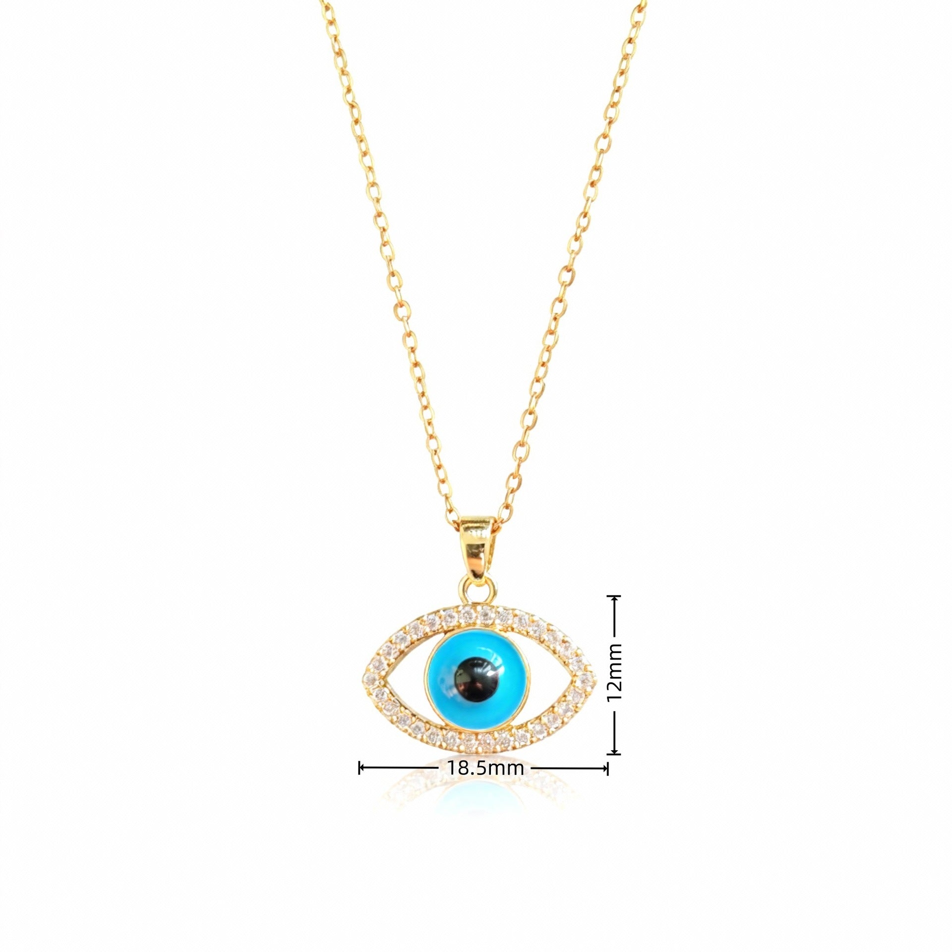 Wholesale Devil' s Eye eye necklace with enamel personalized pendant