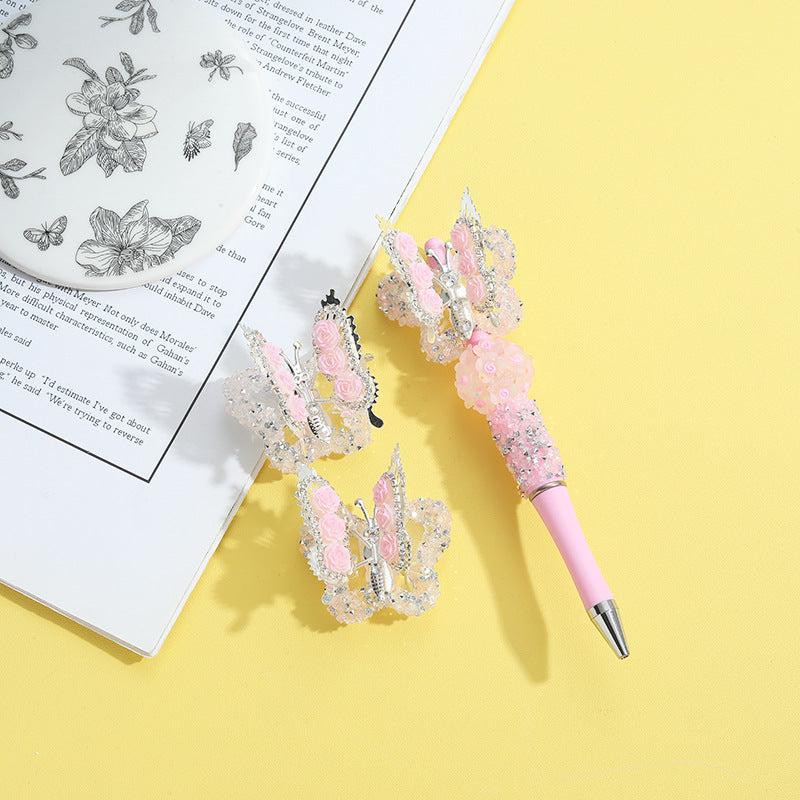 Wholesale 10pcs Heavy Industries Butterfly Flower Handmade Beads