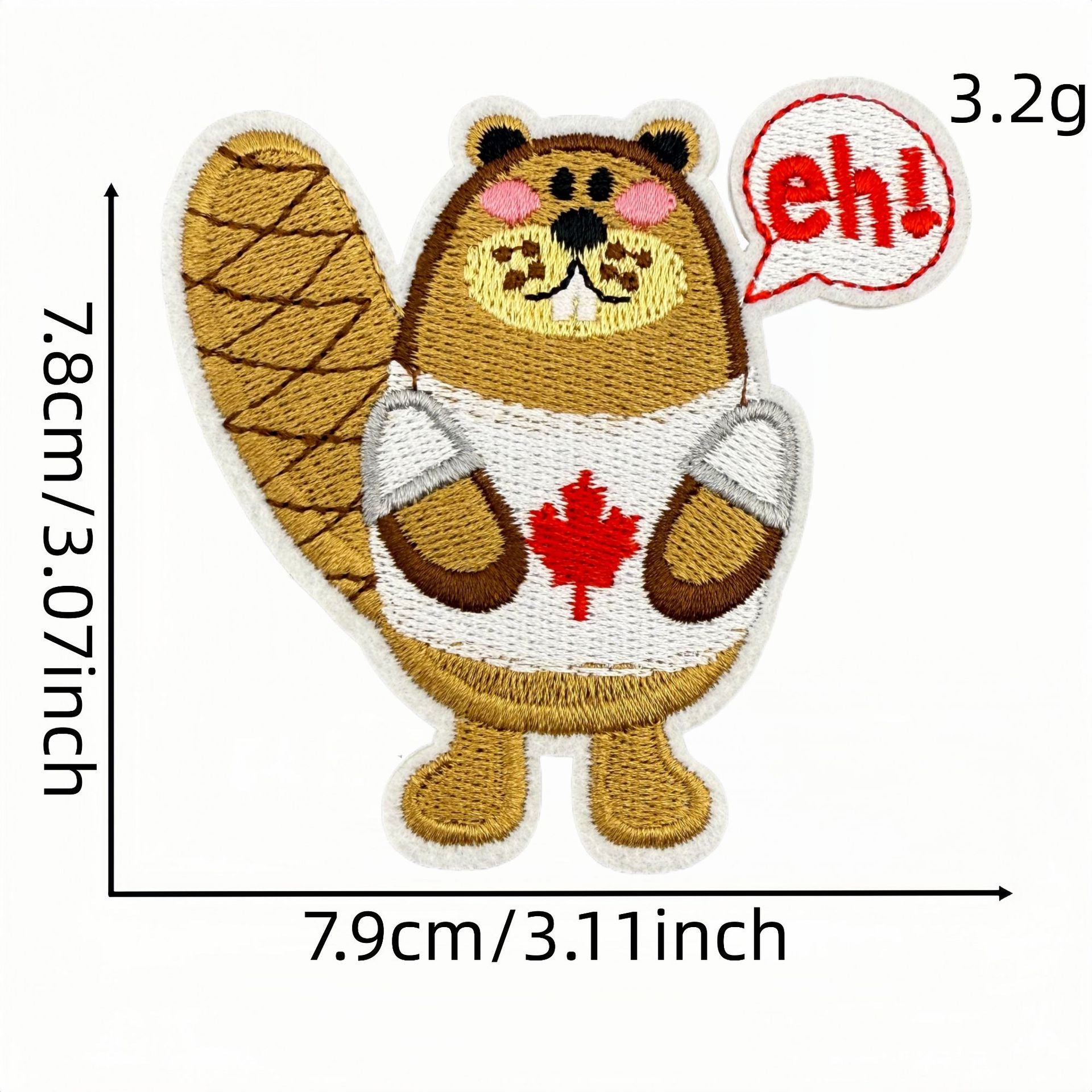 Wholesale Red Cartoon Maple Leaf DIY Patches