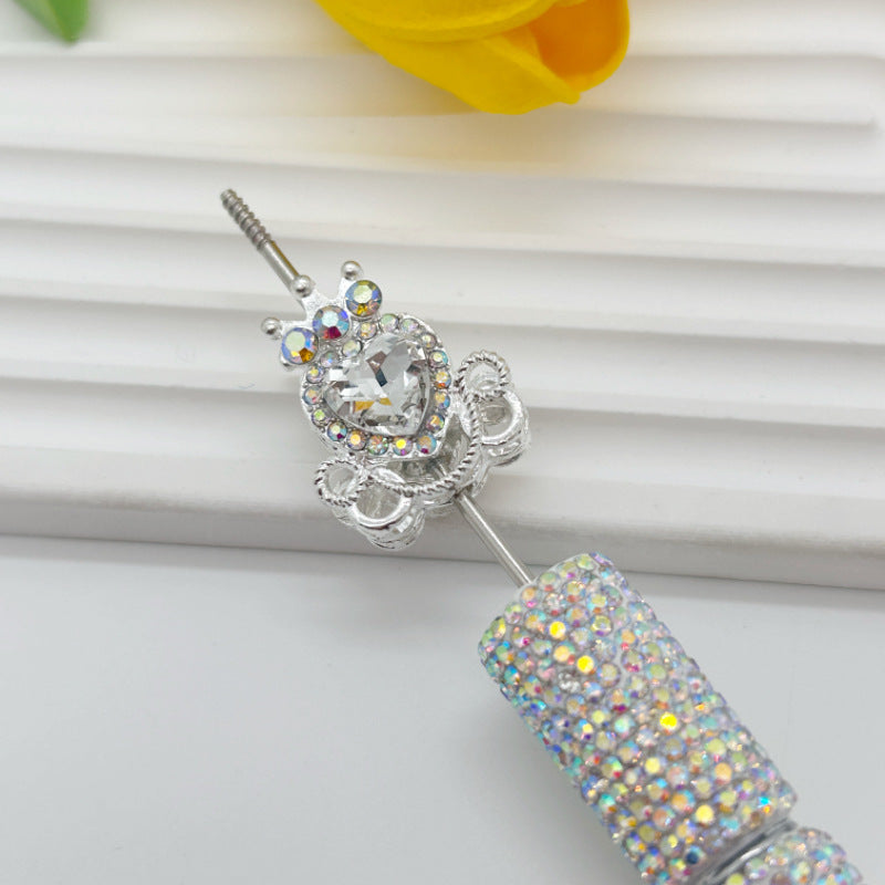 Wholesale 20pcs Alloy Full Diamond Pumpkin Carriage Love Crystal Beads