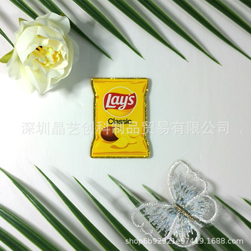 Wholesale 10pcs/pack Acrylic DIY Accessories-Gold Plate Series