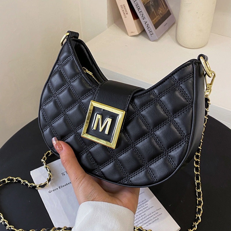 Wholesale Rhombus Chain PU Messenger Shoulder Bag