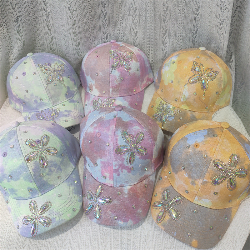 Wholesale Big Kids Flower Butterfly Baseball Cap