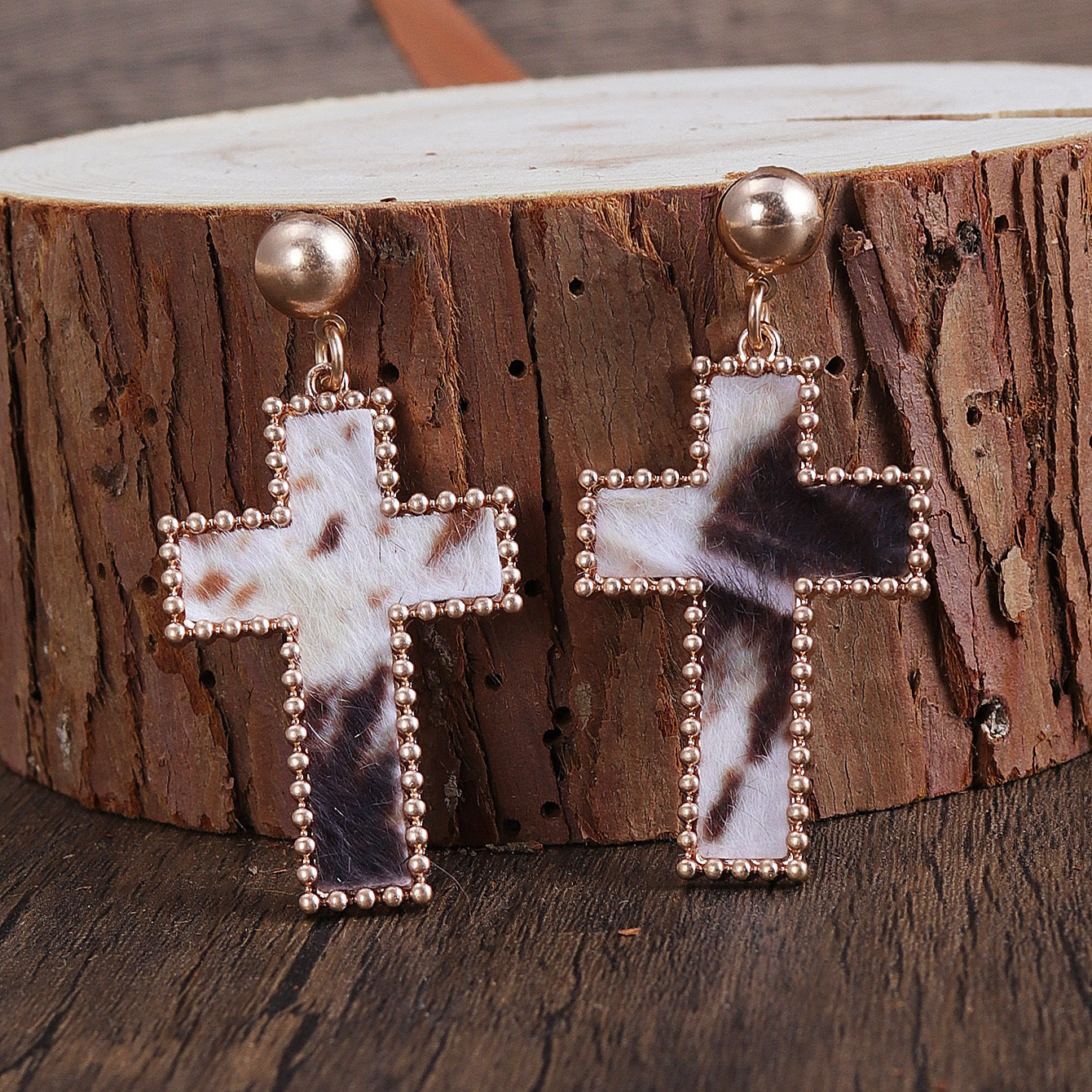 Wholesale Cross Fashion Personality Simple Versatile Earrings