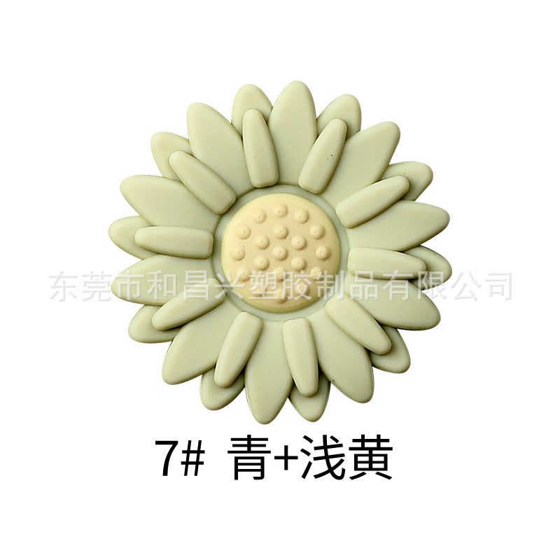 Wholesale  20pcs  Colorful Daisy Silicone Beads
